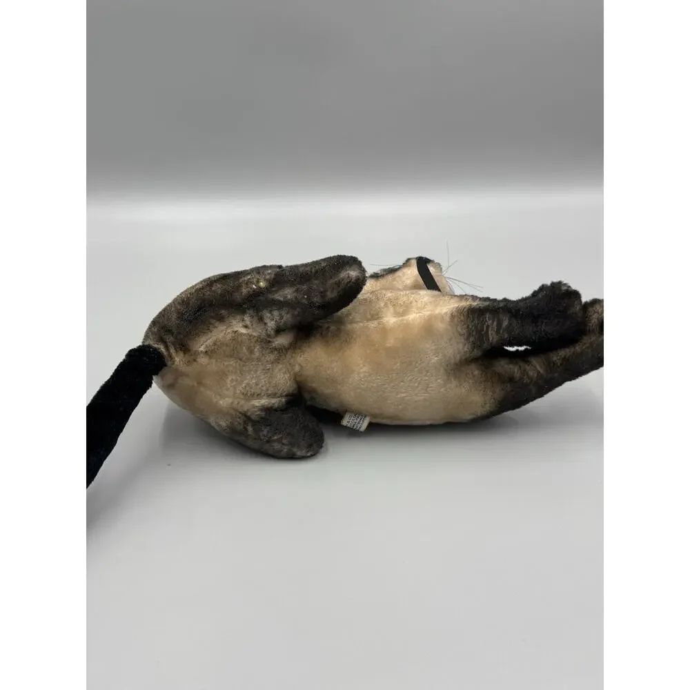 Vintage R Dakin & Co. Siamese Cat Plush Blue Eyes 10” Stuffed Kitty READ DETAILS